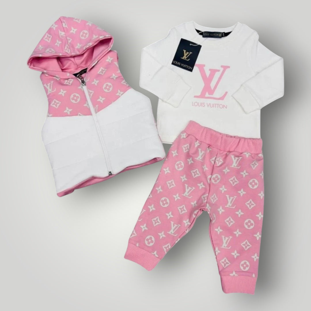 Set 3 Piese LV Pink