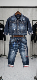 Geaca+Blugi DSQ 2 Piese Blue